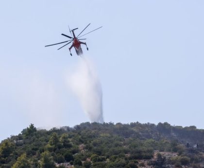 Πυρκαγιά στην Χάλκη κοντά στη Λάρισα σε εξέλιξη με τις δυνάμεις να επιχειρούν για την κατάσβεσή της