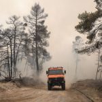 Φωτιά σε δασική έκταση στην Κω με ισχυρές δυνάμεις πυρόσβεσης στην περιοχή Κέφαλο