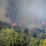 Βελτίωση της κατάστασης στη δασική πυρκαγιά στο Γεράκι Ηλείας