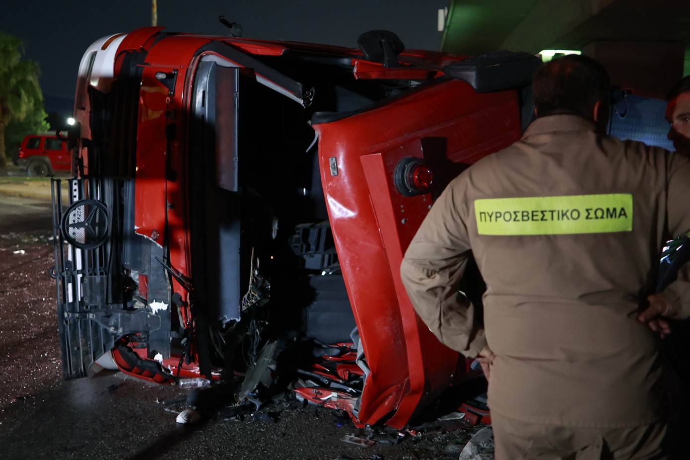 Τραγικό Δυστύχημα Πυροσβεστικού Οχήματος στον Ασπρόπυργο